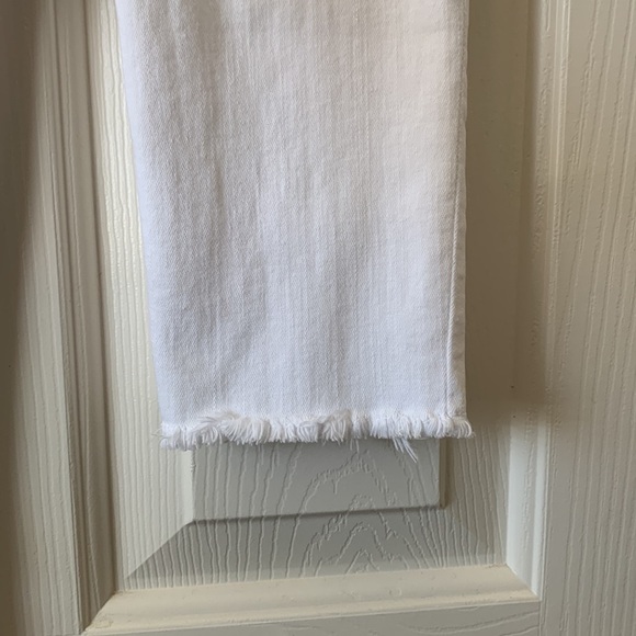 FRAME Le High Skinny white jeans front slit size 26 - Picture 9 of 12